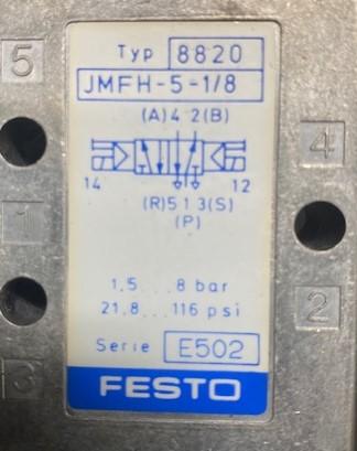 Festo 8820 JMFH-5-1/8 Pneumatic Valve | Garden City Plastics